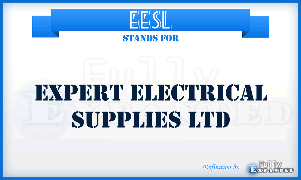 EESL - Expert Electrical Supplies Ltd