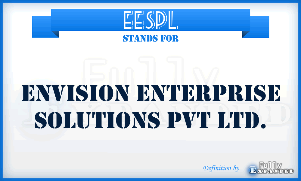 EESPL - Envision Enterprise Solutions Pvt Ltd.
