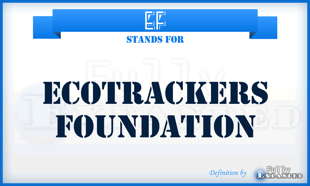 EF - Ecotrackers Foundation