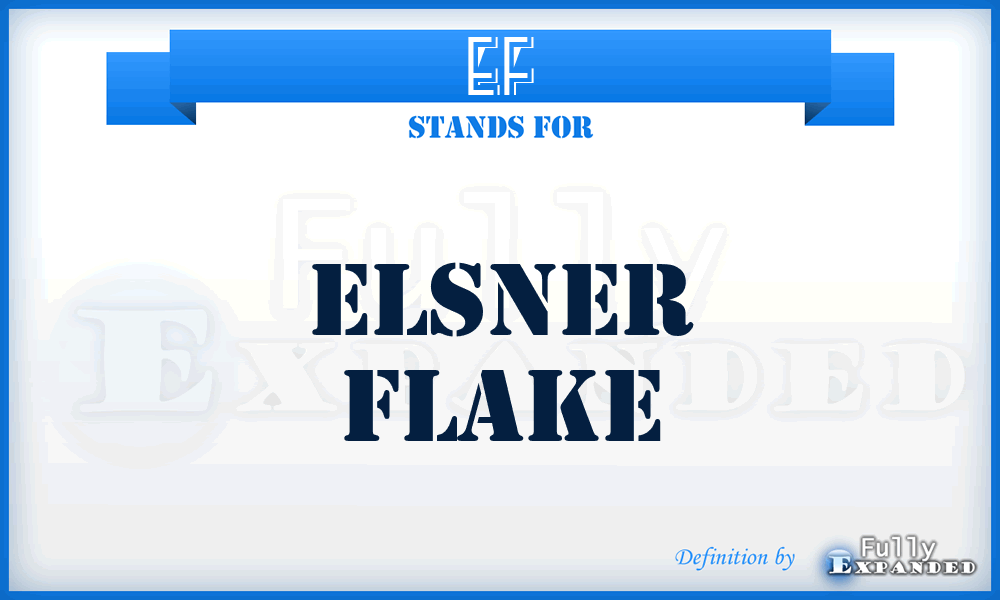 EF - Elsner Flake