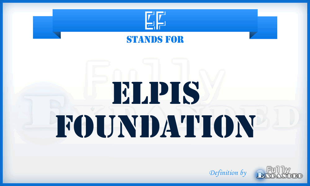 EF - Elpis Foundation