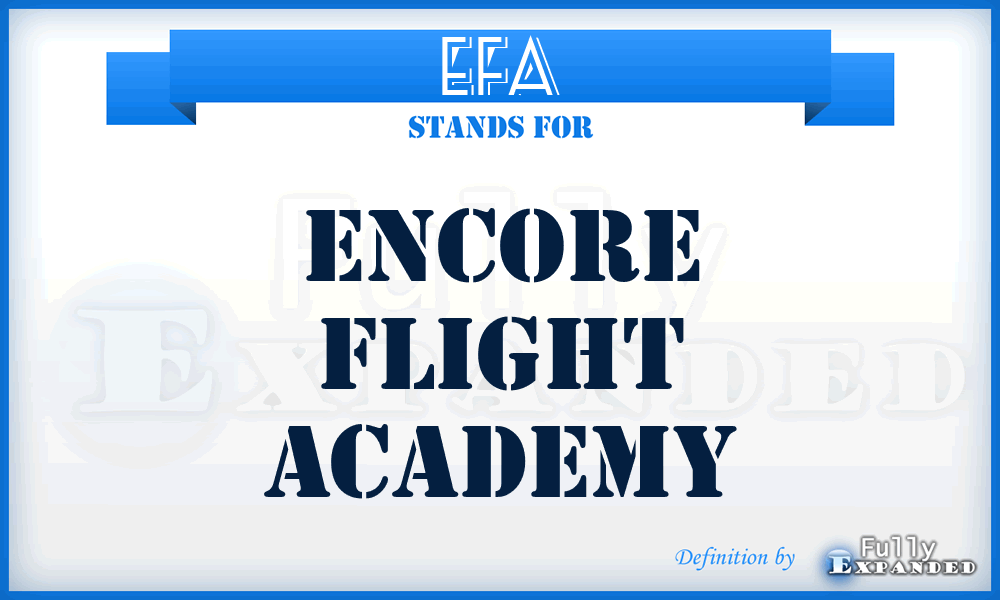 EFA - Encore Flight Academy