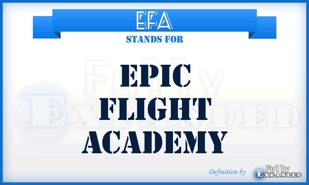 EFA - Epic Flight Academy