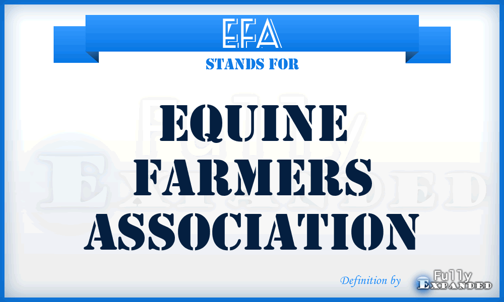 EFA - Equine Farmers Association