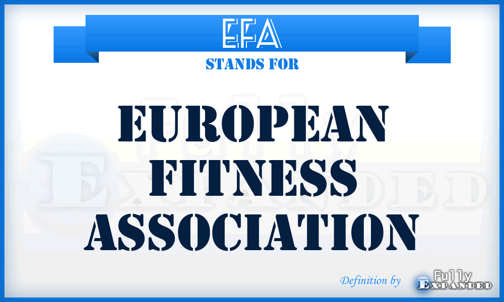 EFA - European Fitness Association