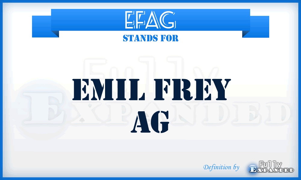 EFAG - Emil Frey AG