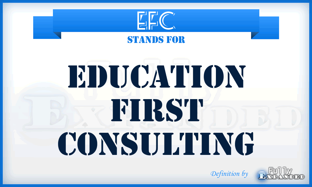 EFC - Education First Consulting