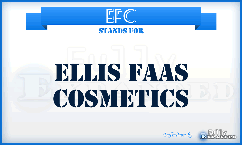 EFC - Ellis Faas Cosmetics