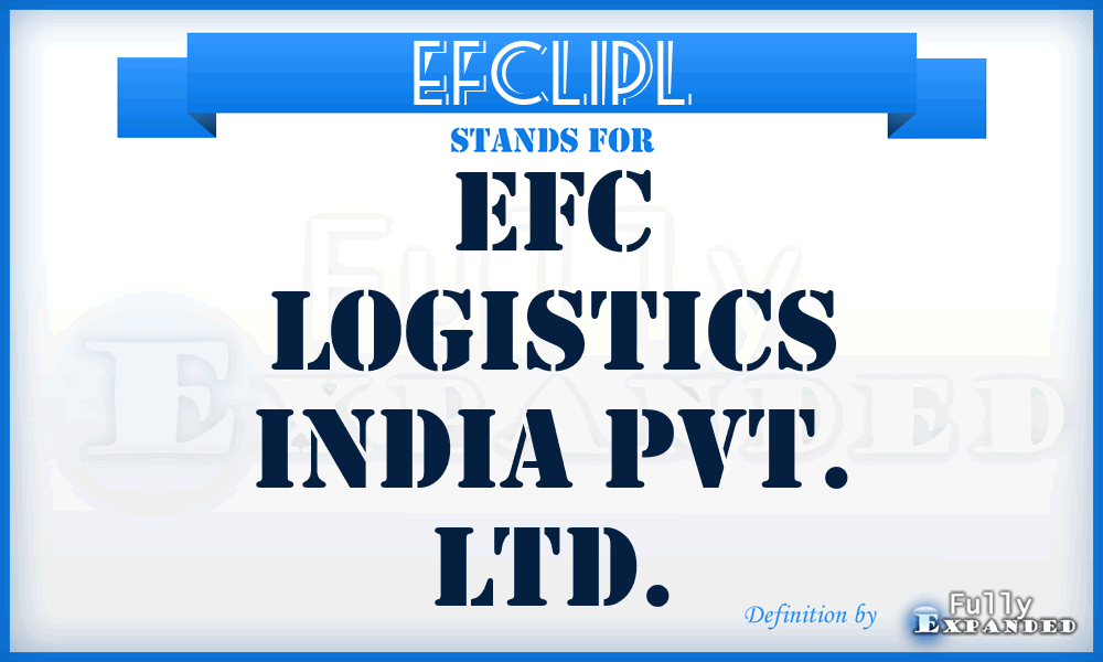 EFCLIPL - EFC Logistics India Pvt. Ltd.