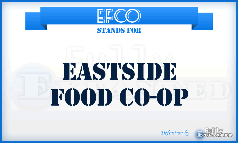 EFCO - Eastside Food Co-Op