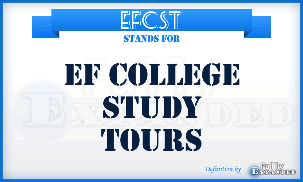 EFCST - EF College Study Tours