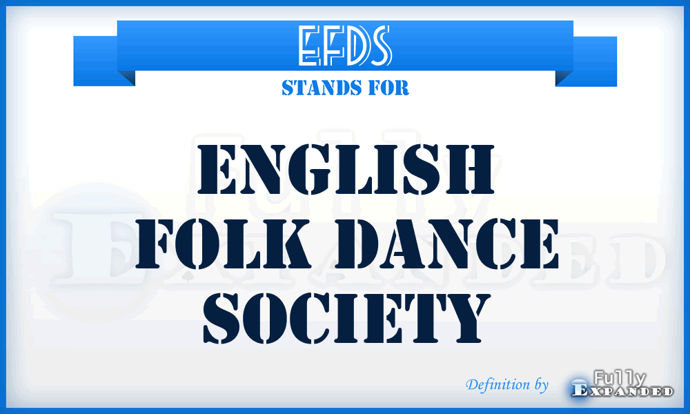 EFDS - English Folk Dance Society