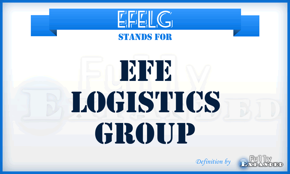 EFELG - EFE Logistics Group