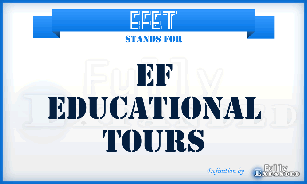 EFET - EF Educational Tours