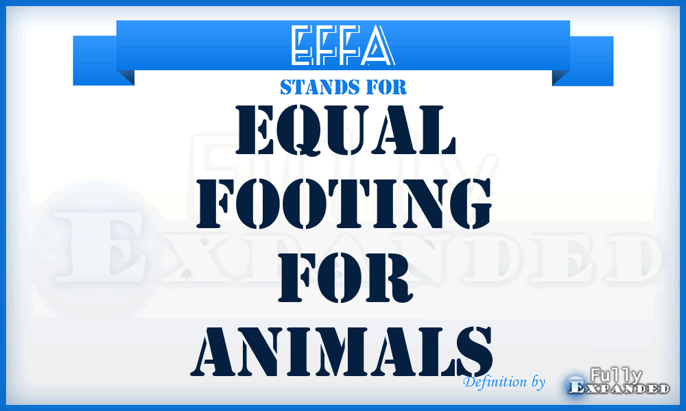 EFFA - Equal Footing For Animals