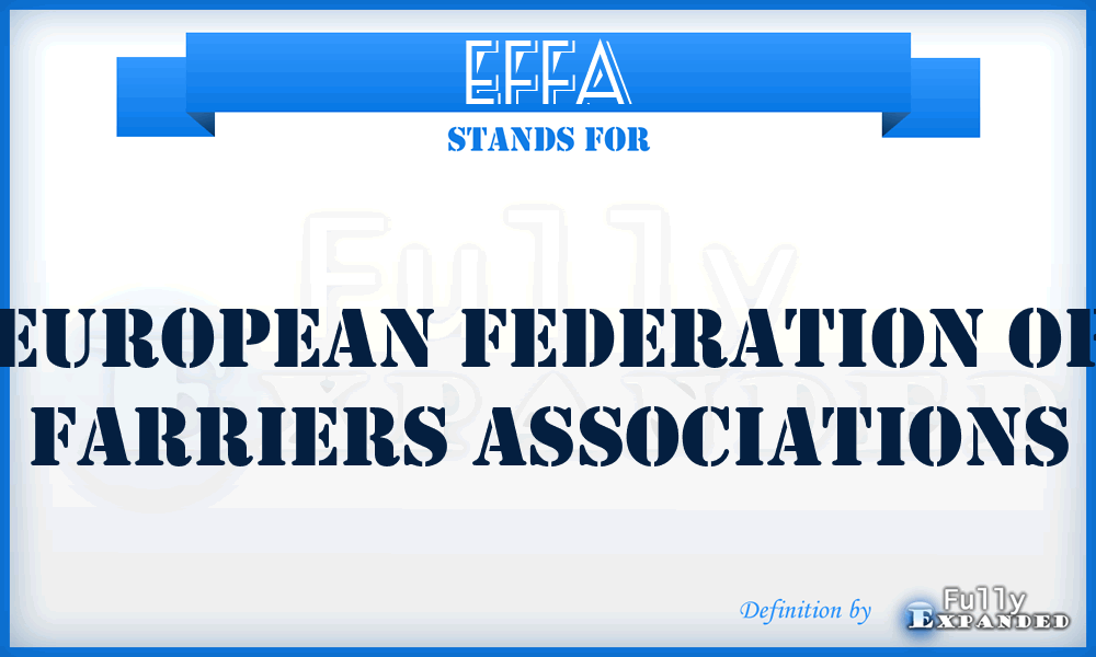 EFFA - European Federation of Farriers Associations