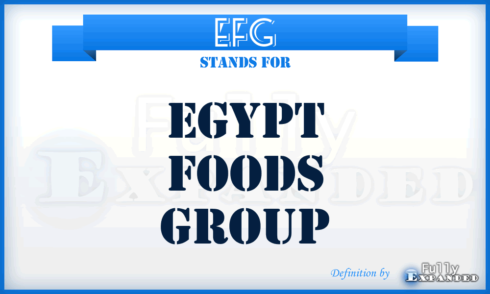EFG - Egypt Foods Group