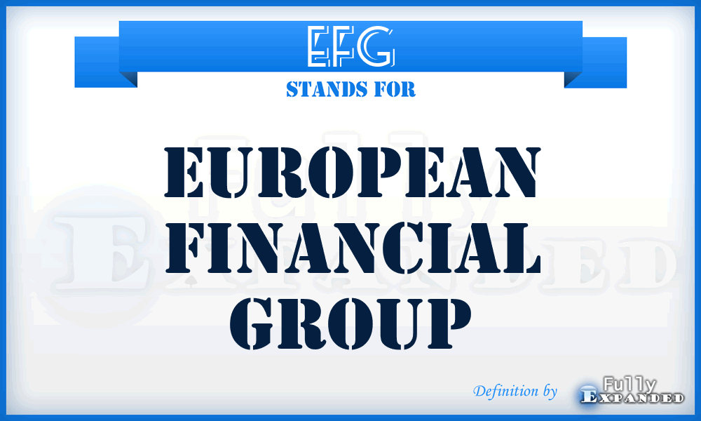 EFG - European Financial Group