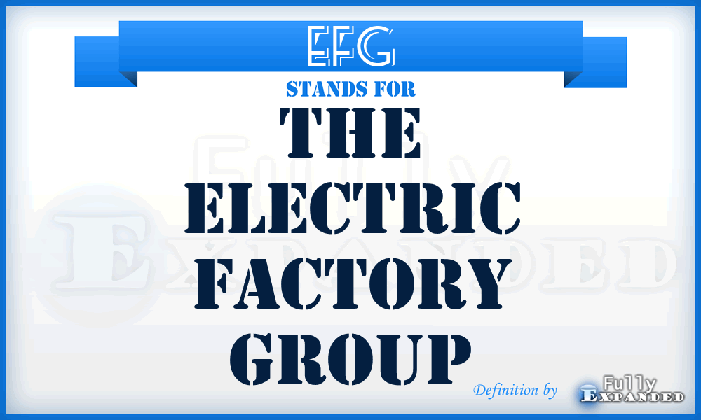 EFG - The Electric Factory Group