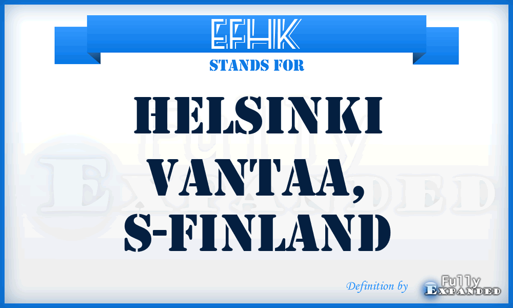 EFHK - Helsinki Vantaa, S-Finland