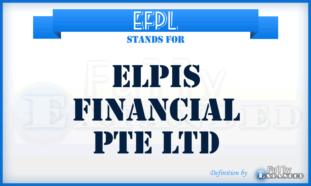 EFPL - Elpis Financial Pte Ltd