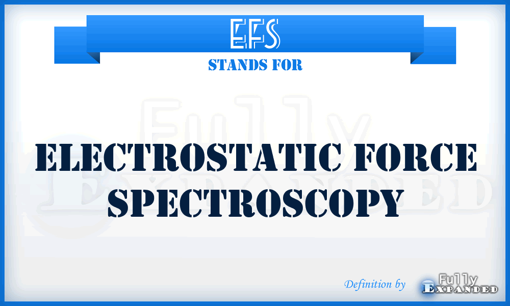 EFS - Electrostatic force spectroscopy