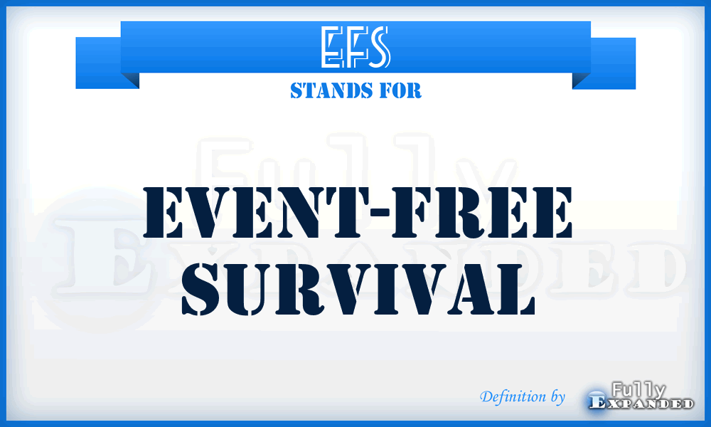 EFS - event-free survival