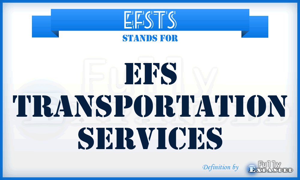 EFSTS - EFS Transportation Services