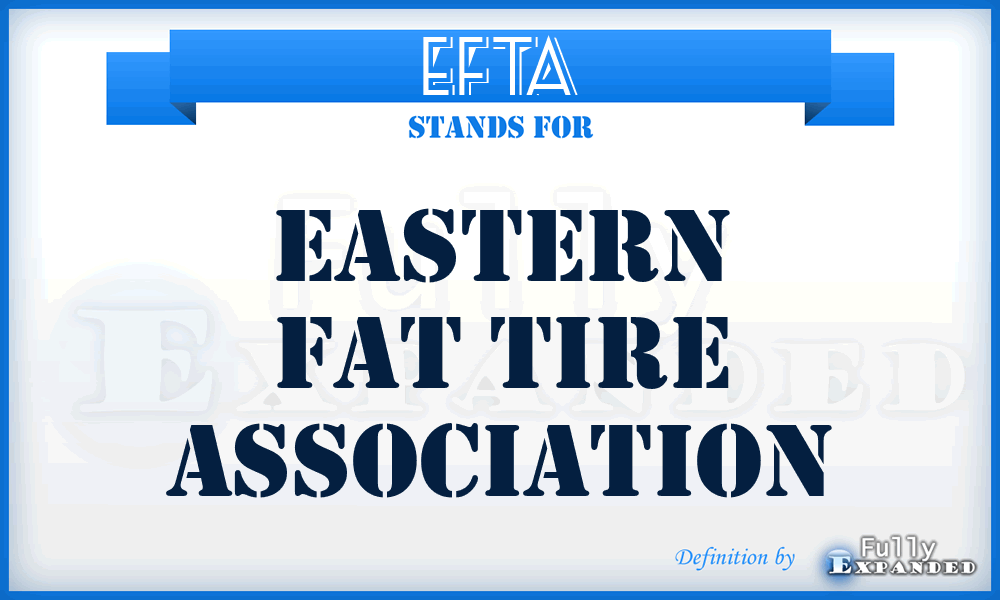 EFTA - Eastern Fat Tire Association