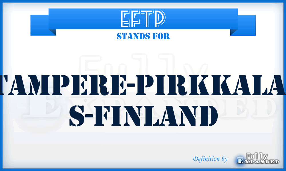 EFTP - Tampere-Pirkkala, S-Finland