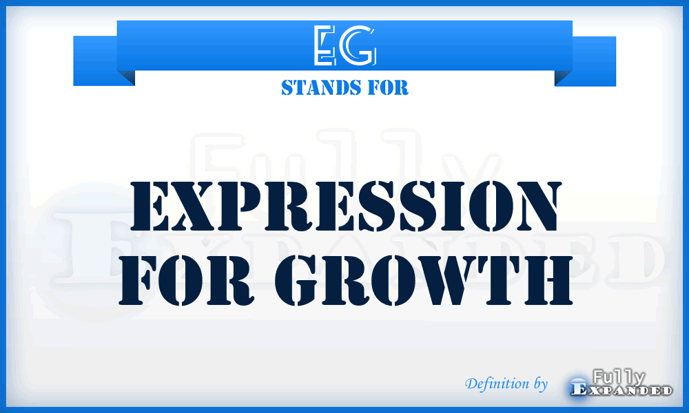 EG - Expression for Growth