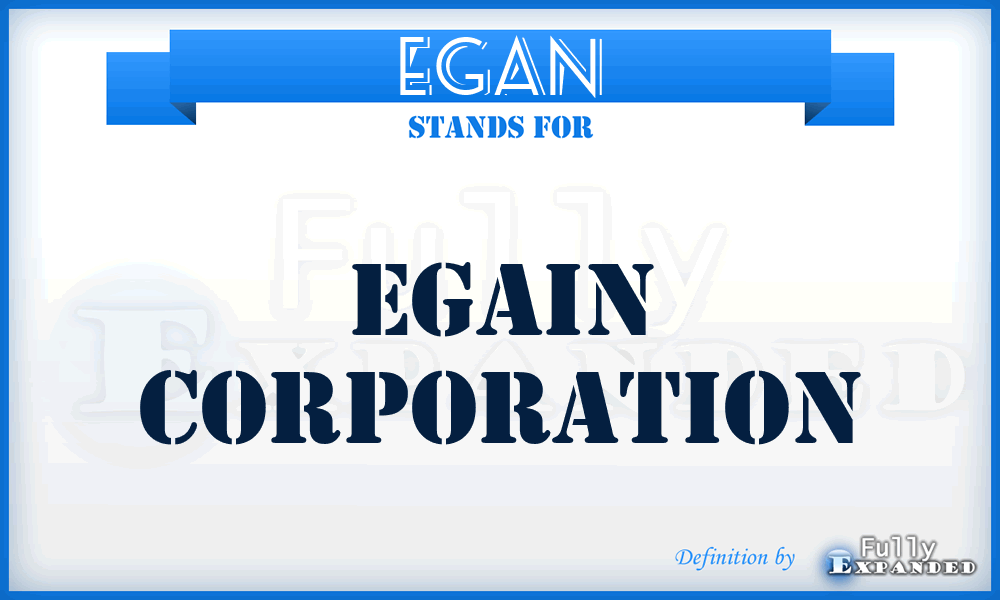 EGAN - eGain Corporation