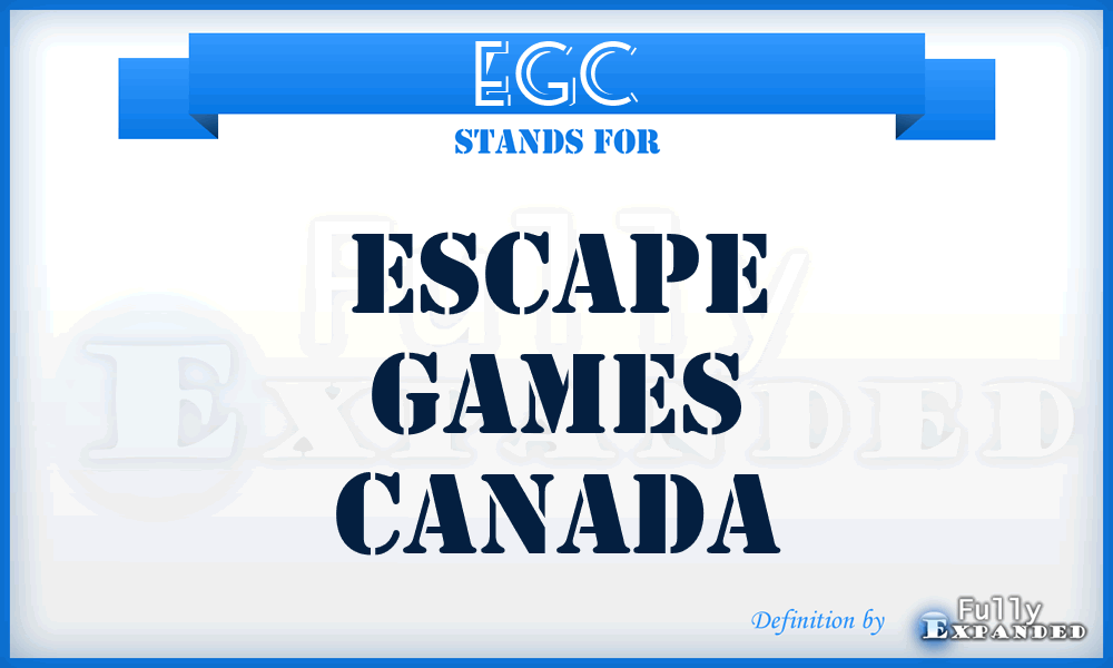 EGC - Escape Games Canada