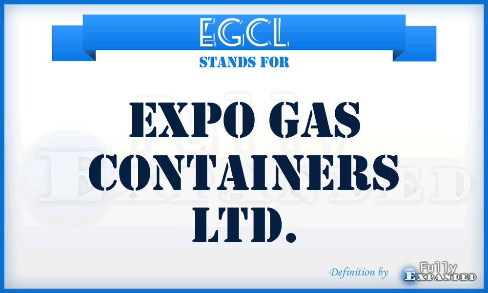 EGCL - Expo Gas Containers Ltd.