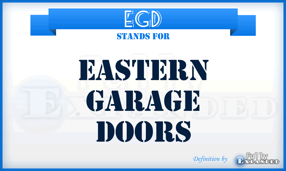 EGD - Eastern Garage Doors