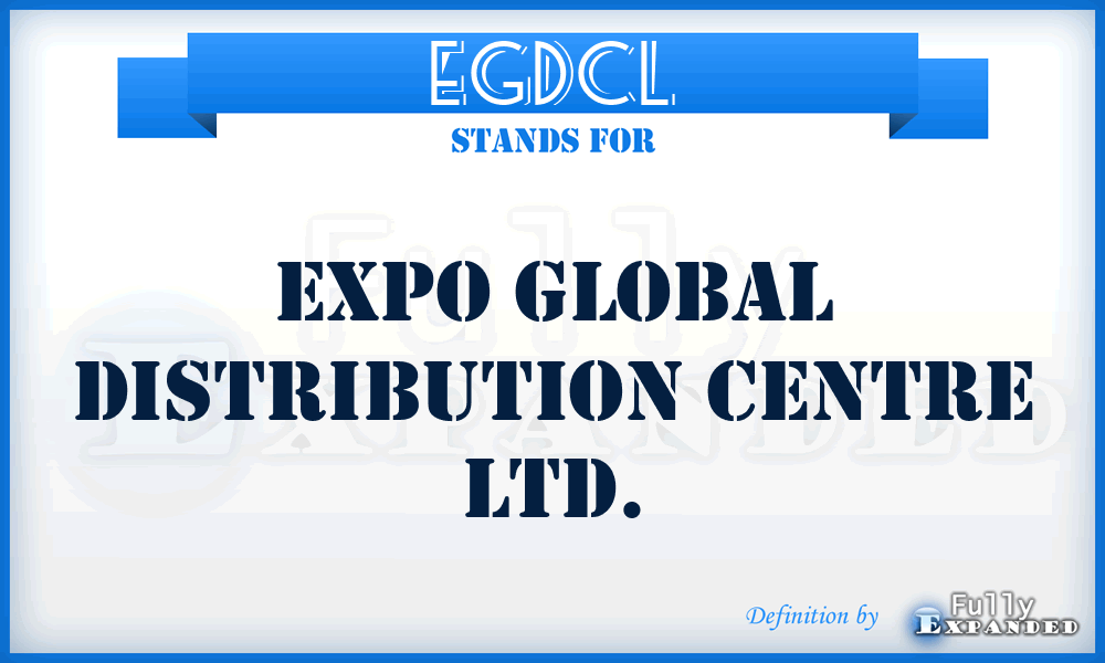 EGDCL - Expo Global Distribution Centre Ltd.
