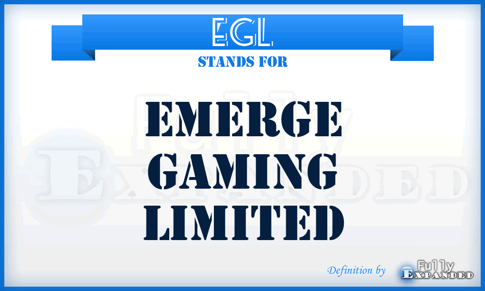 EGL - Emerge Gaming Limited