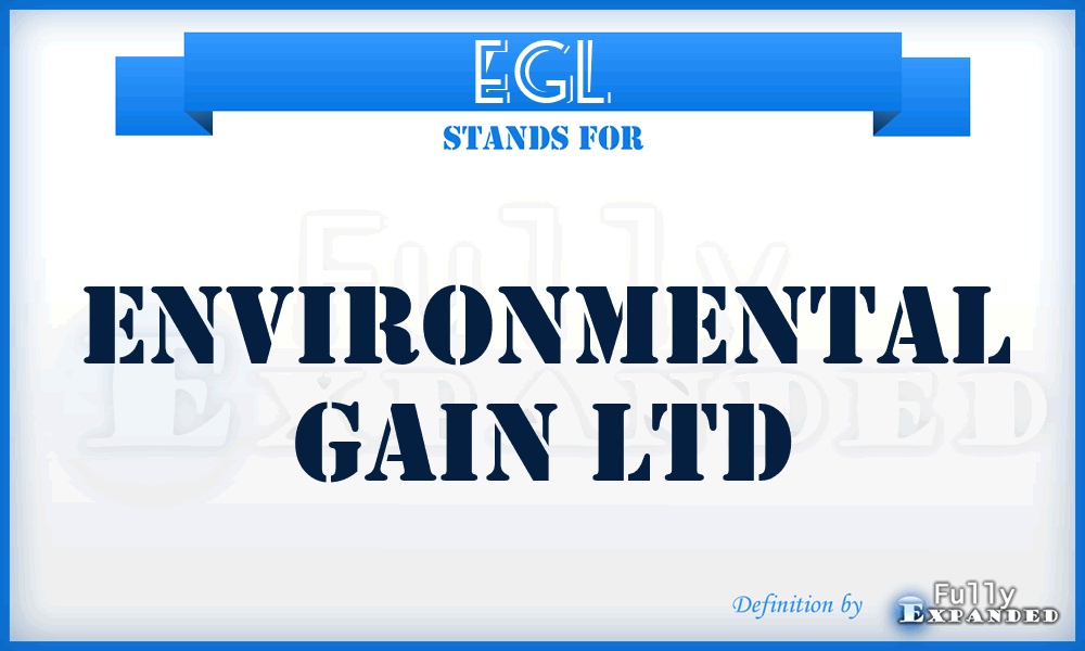 EGL - Environmental Gain Ltd