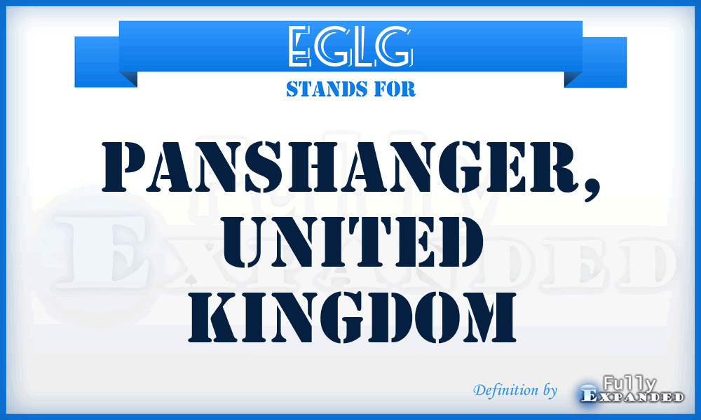 EGLG - Panshanger, United Kingdom