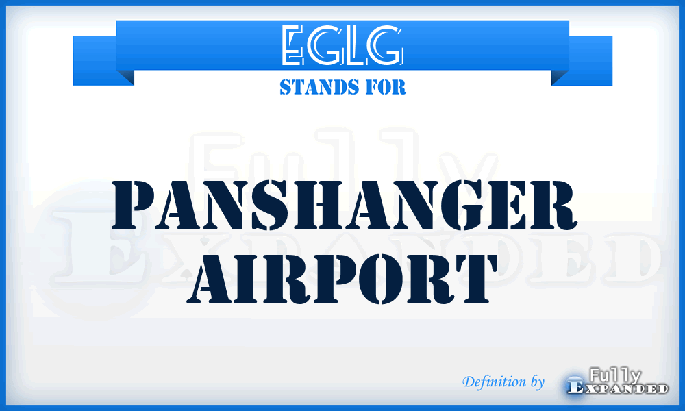 EGLG - Panshanger airport