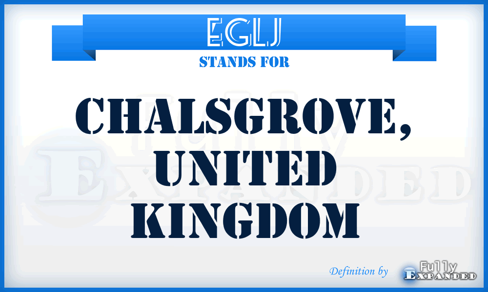 EGLJ - Chalsgrove, United Kingdom