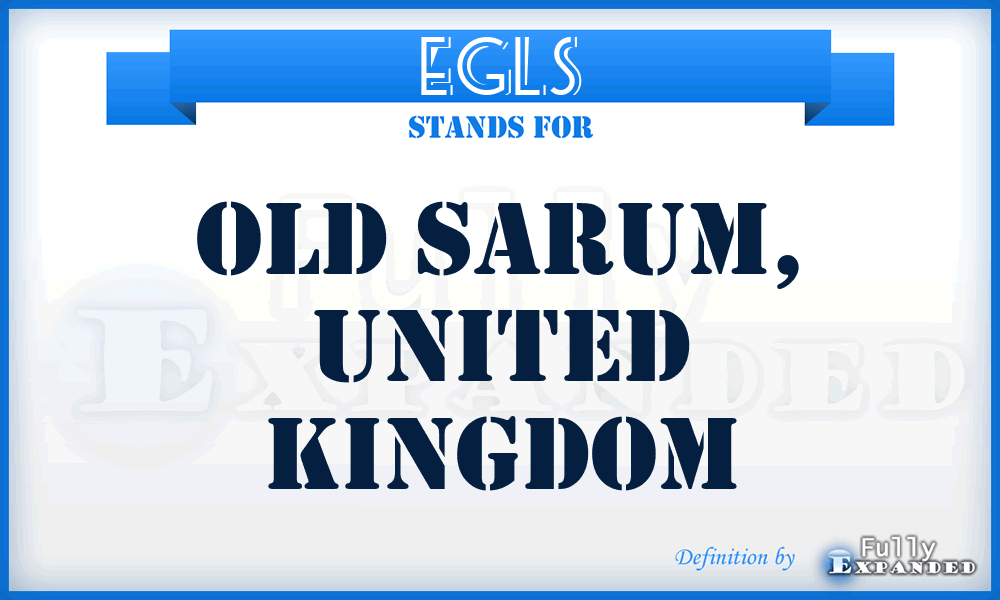 EGLS - Old Sarum, United Kingdom
