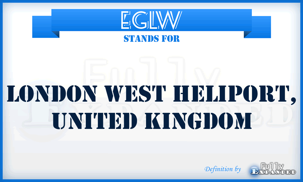 EGLW - London West Heliport, United Kingdom