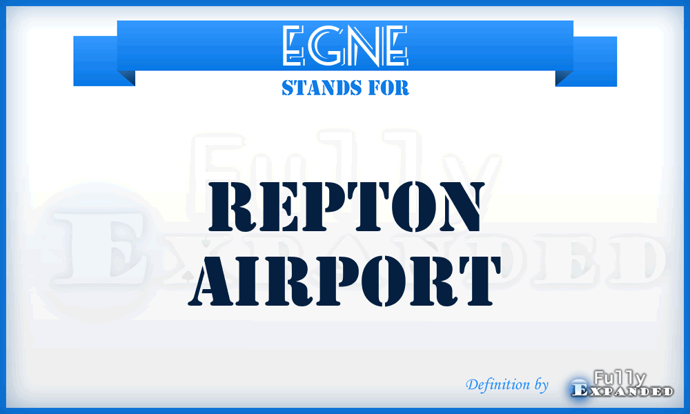 EGNE - Repton airport