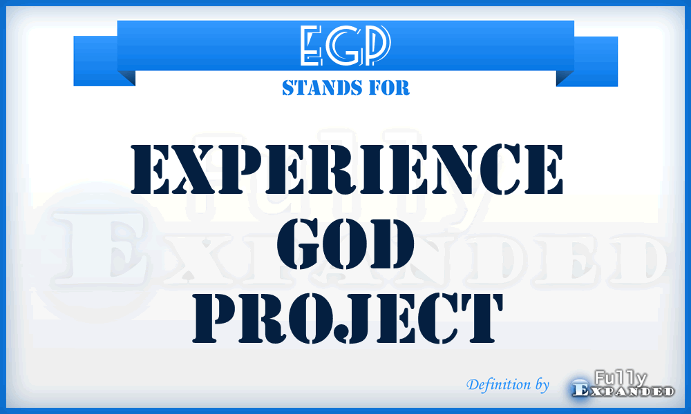 EGP - Experience God Project