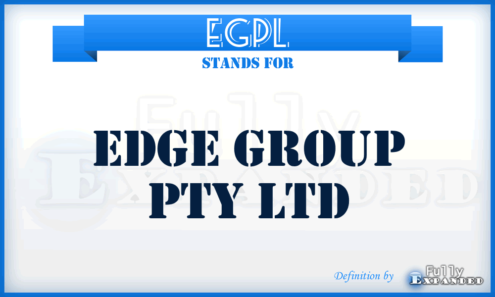 EGPL - Edge Group Pty Ltd