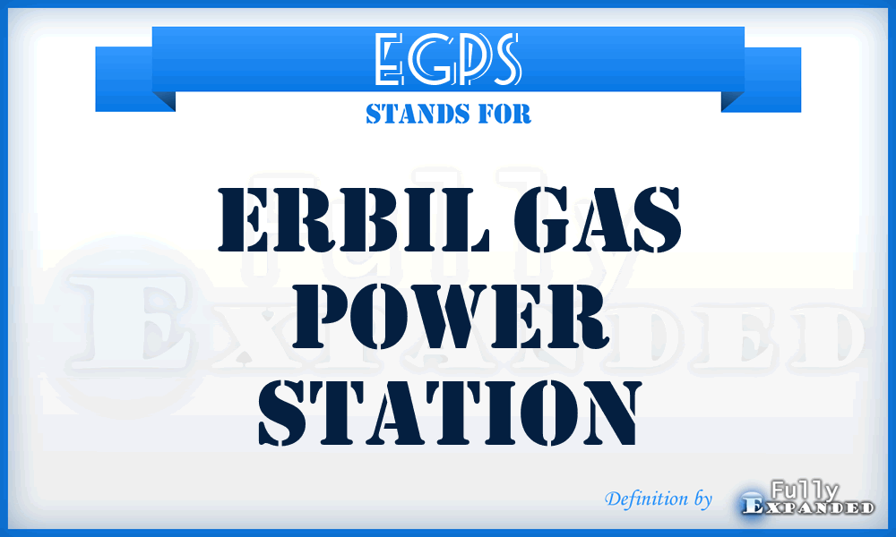 EGPS - Erbil Gas Power Station