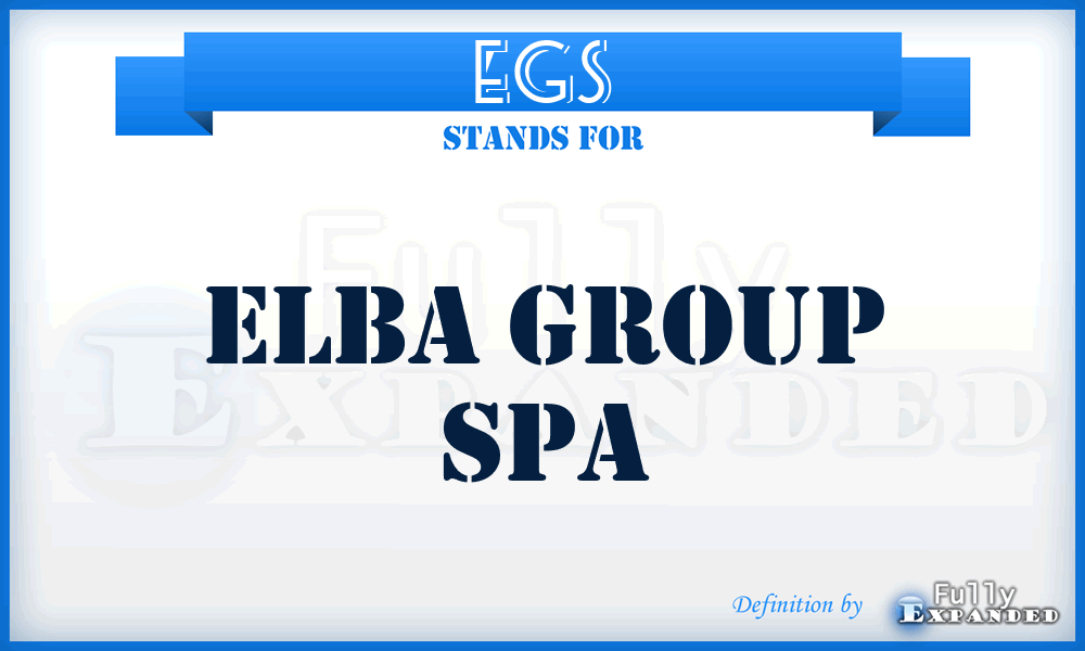 EGS - Elba Group Spa