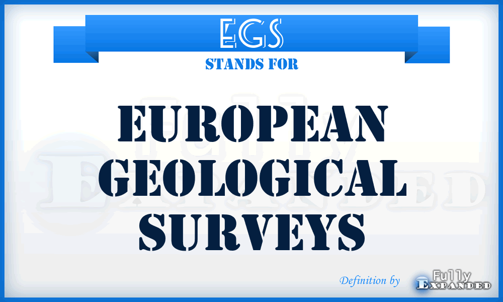 EGS - European Geological Surveys