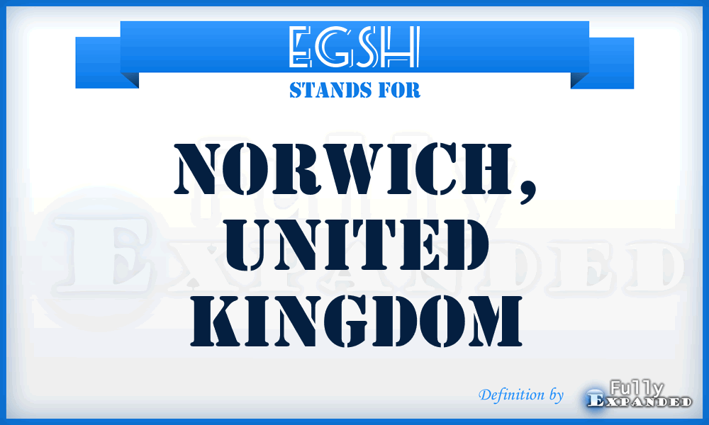 EGSH - Norwich, United Kingdom